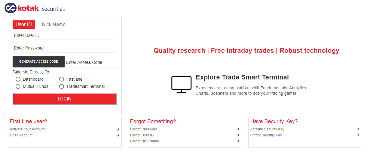 Kotak Securities Login Find all the Login Information T.F. Lab