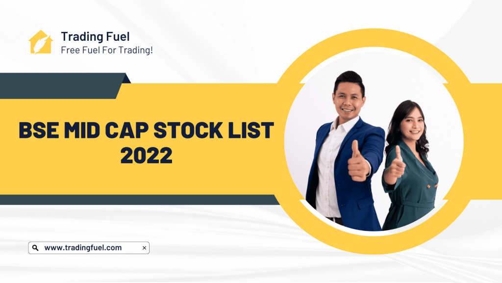BSE Mid Cap Stock List 2022